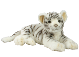 Мягкая игрушка Белый тигрёнок, который лежит 36 см, HANSA (4754)