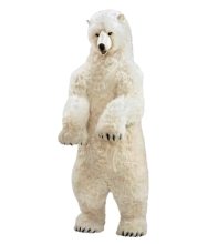 Animated Plush Toy Polar bear standing, H. 160cm, HANSA (0871)