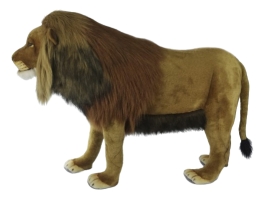Plush Toy Lion standing, L. 120cm, HANSA (7645)