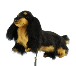 Plush Toy Golf cover Hairy dachshund (stick),HANSA (8365)