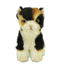 Мягкая игрушка Кот коричнево-белый, L. 20см, HANSA (8556)