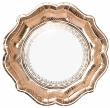 Talking Tables Disposable plates Rose gold (12 pcs),England
