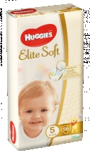 Подгузники Elite Soft 5 Mega, Huggies, 12-22 кг, 56 шт.