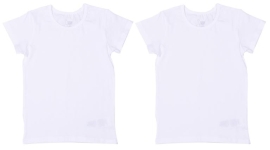 White T-shirt with short sleeves 4-5 Years KITIKATE (3209)