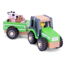 Playset New Classic Toys Tractor with trailer and figures