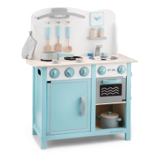 Kid play kitchen New Classic Toys, Bon Appetit series, blue DeLuxe