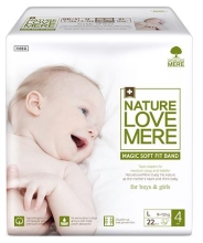 Baby diapers Magic Soft Fit, Nature Love Mere, Size L (9-12 kg) 22pcs