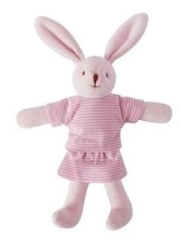 Bunny with rattle Trousselier Navy Pink 20Cm