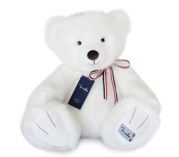 Soft toy French bear, Mailou, 50 cm, snow-white, art. MA0122