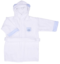 Детский синий халат 1-2 года KITIKATE (0156)