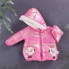 Children autumn jacket with birds Baby Rose 9-24 m. (8399)