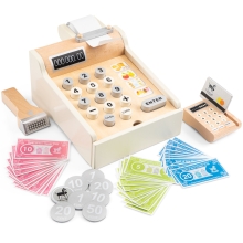 Cash register, New Classic Toys, with coins and credit card