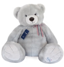Soft toy French bear, Mailou, 65 cm, grey, art. MA0111