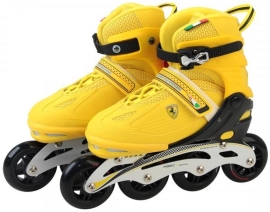 Ferrari® Adjustable Roller Skates FK13 yellow r.31-34, Italy