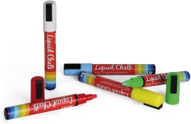 Set of markers Liquid chalk, Apli Kids, 5.5 mm, 5 pcs., art. 13959