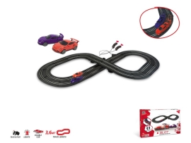 Electric racing track + 2 car models Porsche, Mondo, 1:43, art. 66090