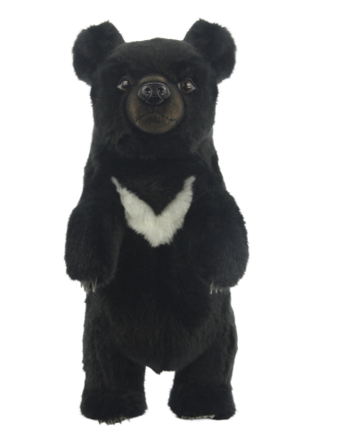 Мяка іграшка-Чорний Ведмідь, що стоїть 31 см, HANSA (7996)