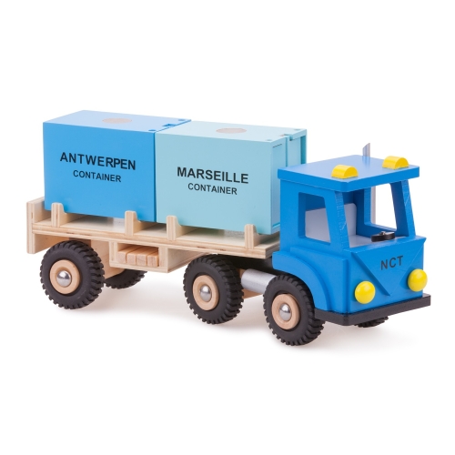 Ігровий набір New Classic Toys Вантажівка з двома контейнерами