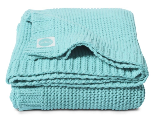 Knitted blanket for children Jollein 75x100cm Chunky knit, Jade