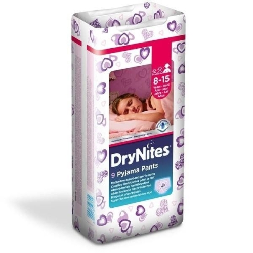 Подгузники-трусики Huggies DryNites для девочек 8-15 лет 9 шт (5029053527604)