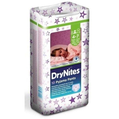 Huggies DryNites panty diapers for girls 4-7 years old 10 pcs (5029053527581)
