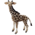 Giraffe, 23 cm, Realistic Hansa Plush Toy (7597)