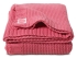 Вязаный плед для детской Jollein 75х100см Chunky knit, Малиновый