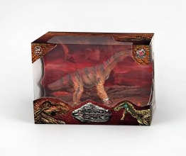 Dinosaur figure red-gray (long neck) 13x7x9.5cm, Dino Toys (56221)