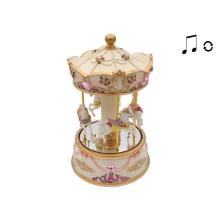 Decor Carousel musical white and pink, Trediser (42331)