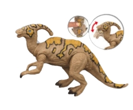 Фигурка Паразауролоф, движущийся желто-коричневый Dino Toys (57273)