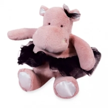 Plush Toys Plush toy hippo Tutti in a skirt, 22cm pink, Doudou (31724)