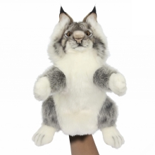 Мягкая игрушка на руку Рысь, серия Puppet, 36 см. высота, Hansa (7948)
