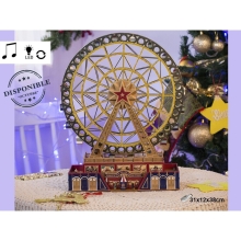 Decor Ferris wheel with light and music effects 31x12x38cm, Trediser (97904)