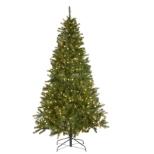 Lighted Christmas tree French tips green 420 LEDs height 225cm, GoodWill (HE93049)