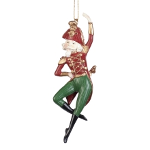 Christmas tree decoration Nutcracker dancing height 13.5cm, GoodWill (D44115)