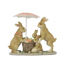 Rabbit with an umbrella, 16 cm (material: polyresin),GoodWill (67162)