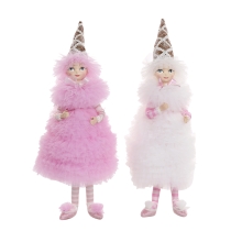 Fairy doll Cotton candy in assortment white/pink height 58cm, GoodWill (J58601)