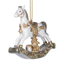 Christmas tree decoration Christmas rocking horse height 7.5cm, GoodWill (MC38387)