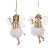 Christmas tree decoration Fairy in assortment height 11.5cm, GoodWill (MC38405)