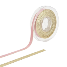 Лента розовая 10мм в рулоне, Enzo De Gasperi (EDG Italy) 54108