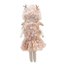 Декор кукла Ренна розовая высота 42см, Enzo De Gasperi (EDG Italy) 83965