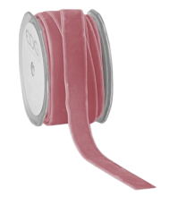 Лента бархатная розовая 25мм в рулоне, Enzo De Gasperi (EDG Italy) 05794
