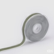 Подвійна стрічка сіро-зелена 23мм в рулоні, Enzo De Gasperi (EDG Italy) 06395