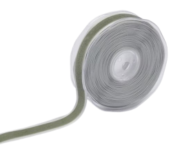 Двойная лента серо-зеленая 23мм в рулоне, Enzo De Gasperi (EDG Italy) 06395