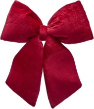 Декор бант оксамитовий червоний висота 63см, Enzo De Gasperi (EDG Italy) 81891