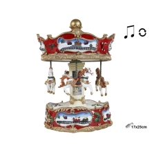 Decor Carousel Musical Christmas Fair 17x17x25cm, Trediser (00196)