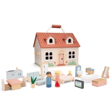 Домики для кукол Домик для кукол с мебелью раскладной, New Classic Toys (07352)