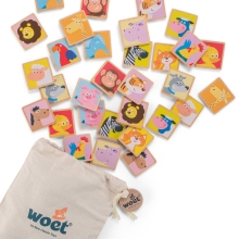 The Kid game developing memory Animals, New Classic Toys, wooden, art. 10830