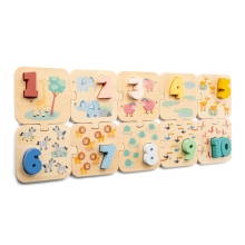 Puzzle Safari puzzle with numbers, New Classic Toys (05198)