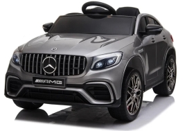Детский электрический игрушечный автомобиль Mercedes-Benz GLC 63 серого цвета, ROLLZONE (38295)